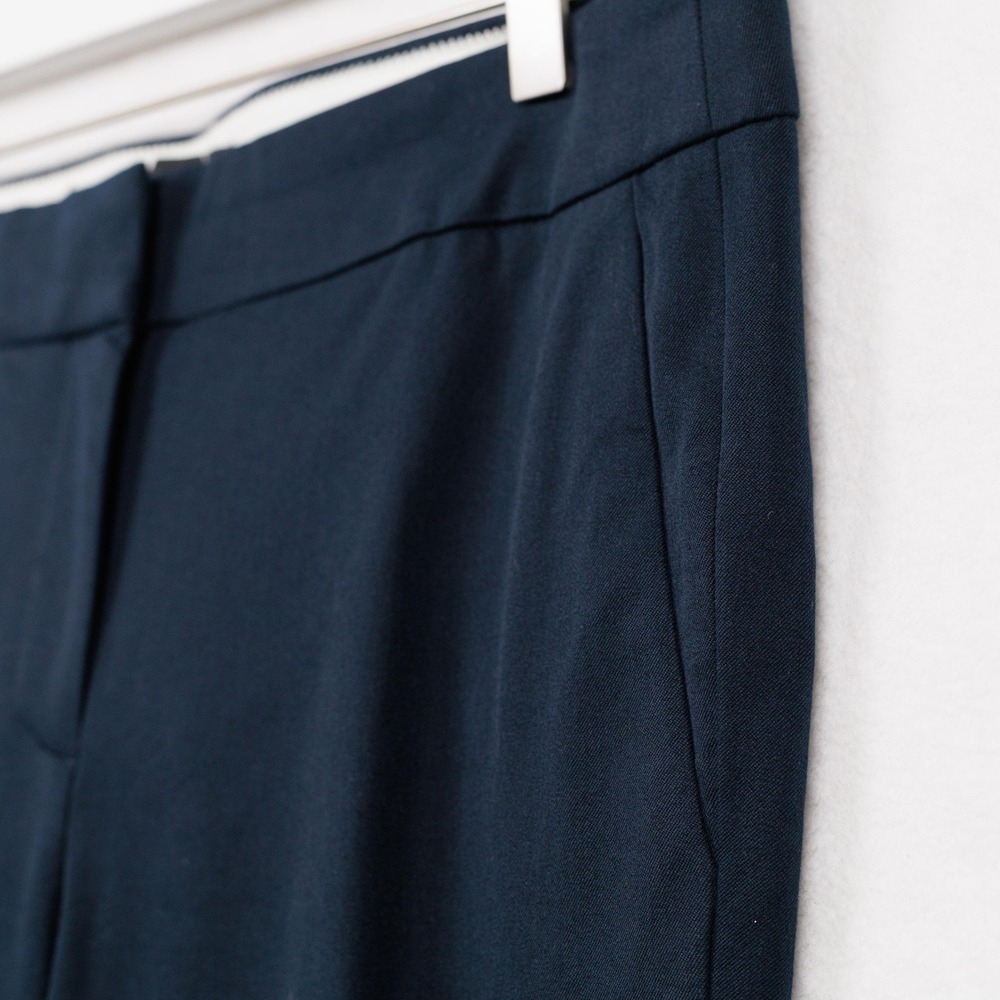 J CREW Campbell Cotton Blend Straight Leg Dress Pants Navy Blue Sz 6 - Picture 5 of 9
